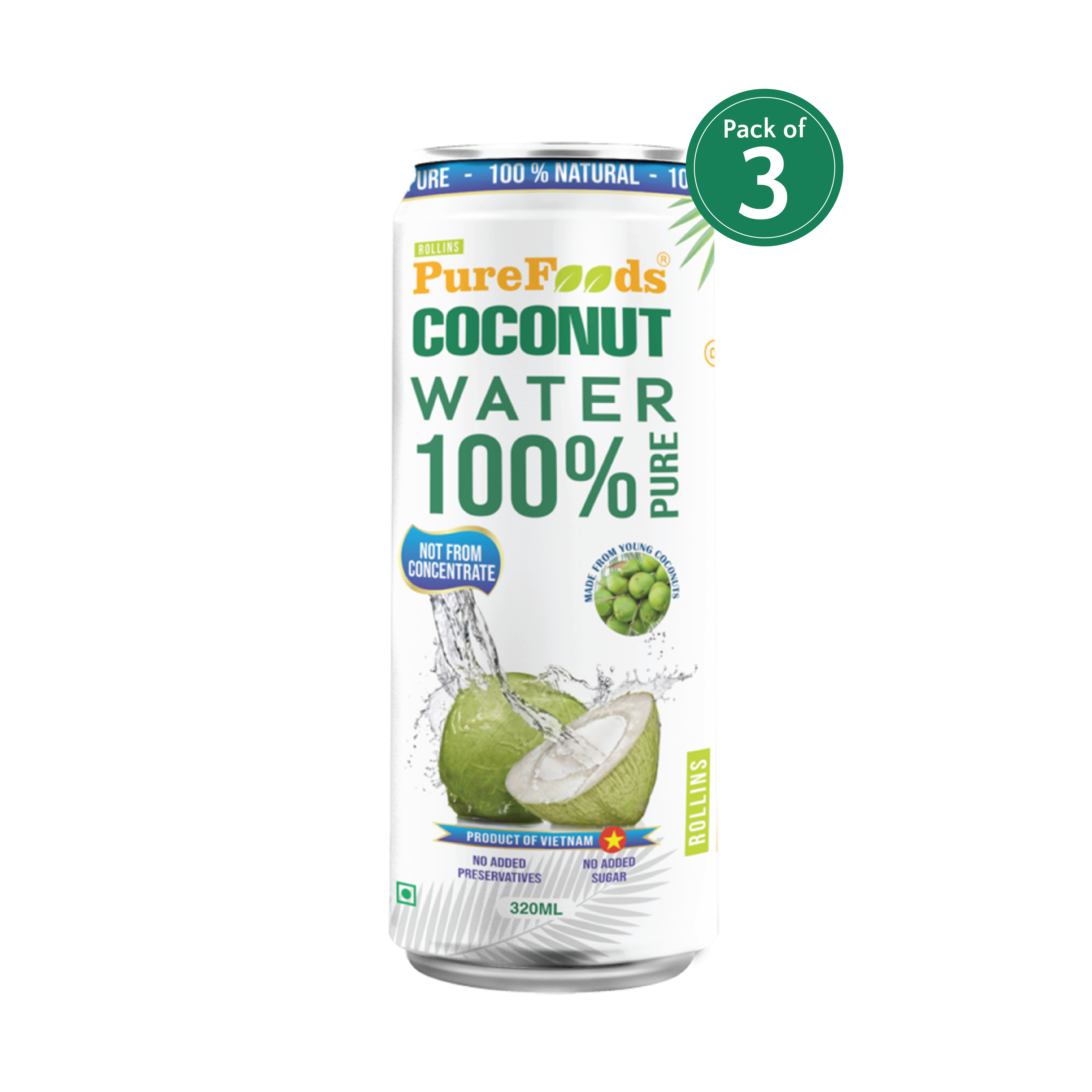 6. Tropical Hydration: 100% Pure Coconut Water For Optimal Health