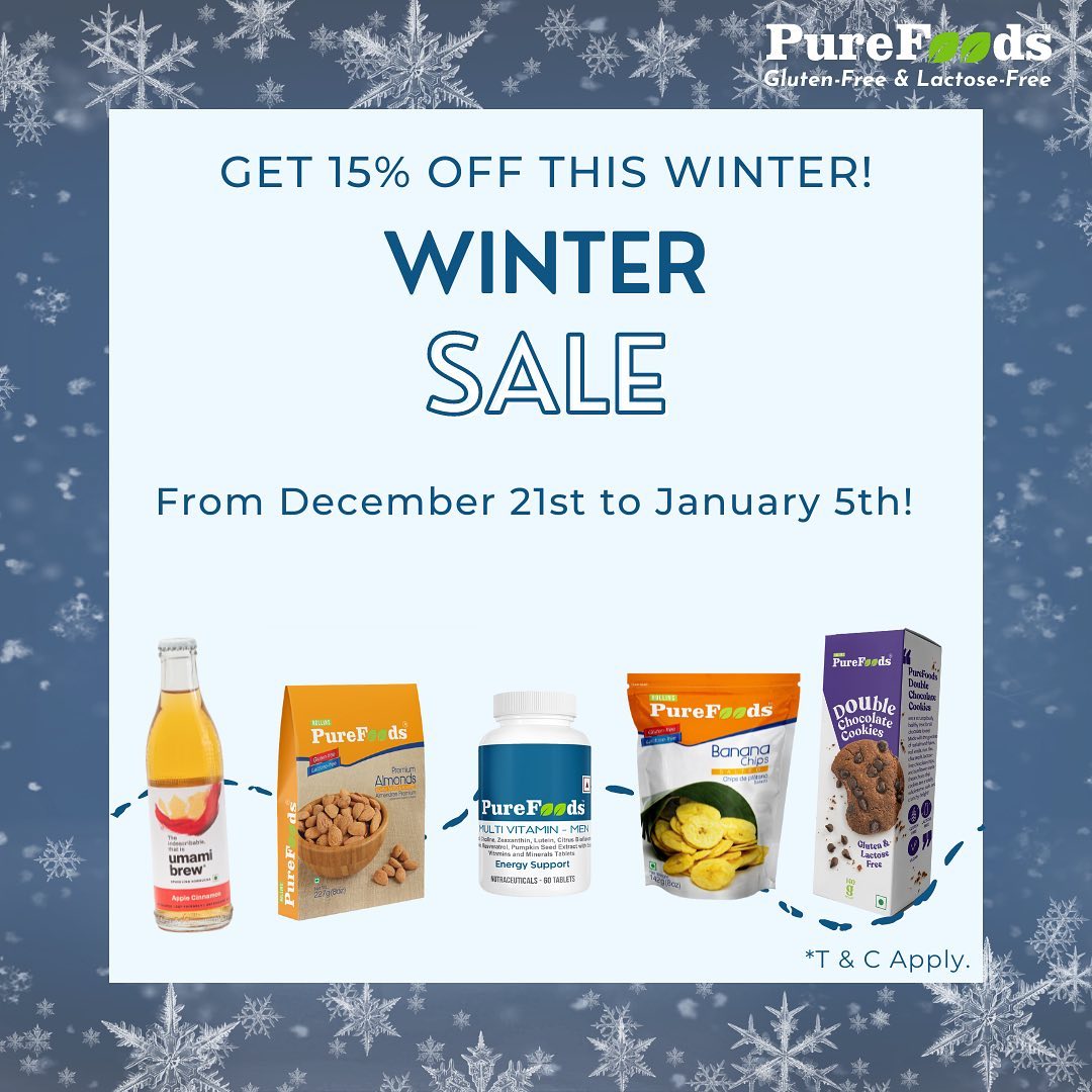 Swipe for the code✨

Merry Christmas and Happy New Years! We hope you have a joyous and exciting festive season 🎄Our Winter Sale SITE- WIDE is Live!! 

Use Code WINTER15 at checkout on PureFoods.org

*T&C Apply. 

Link in our Bio!

#PureFoods #sale #wintersale