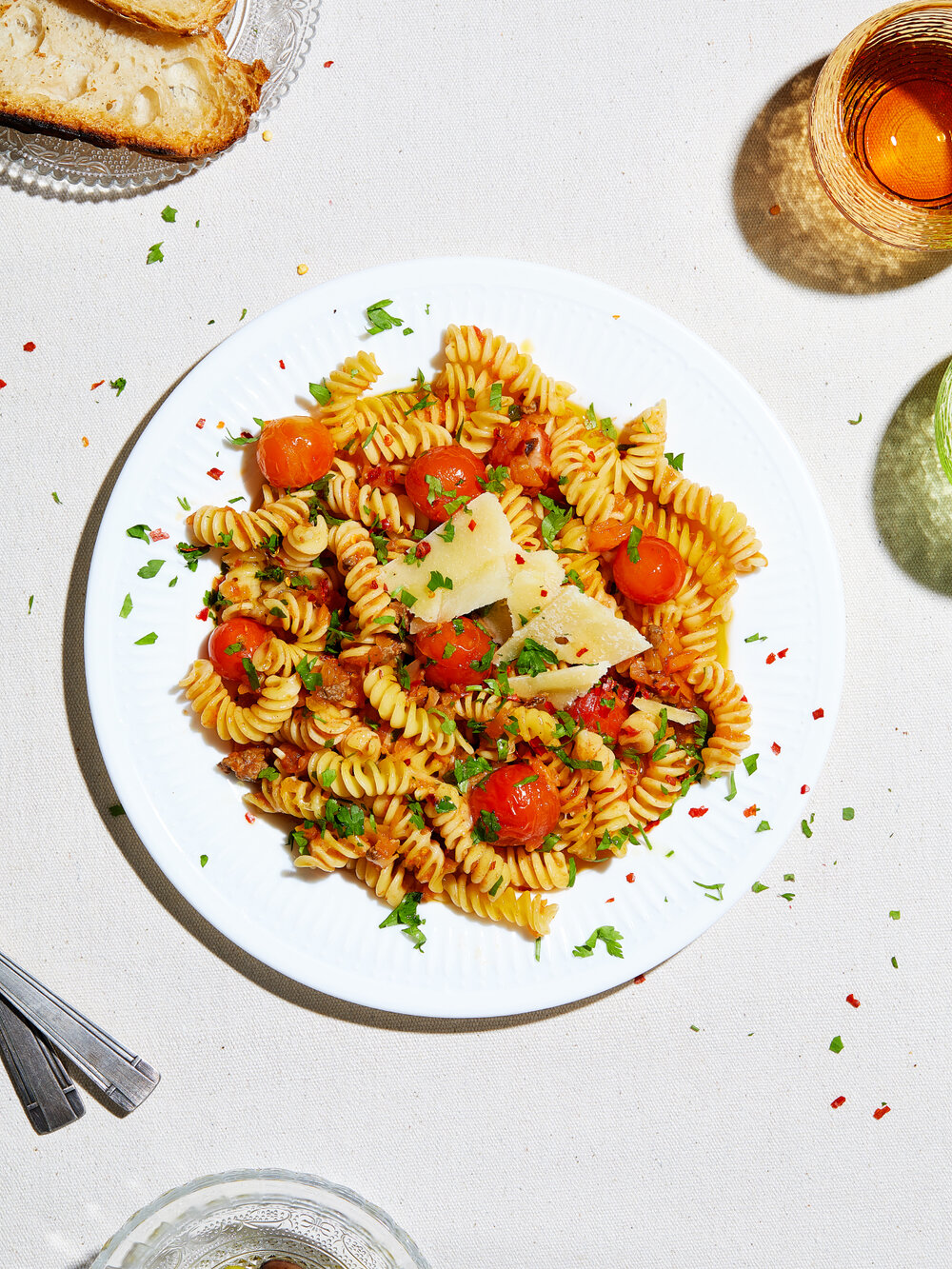 GlutenFree Fusilli Pasta in Red Sauce