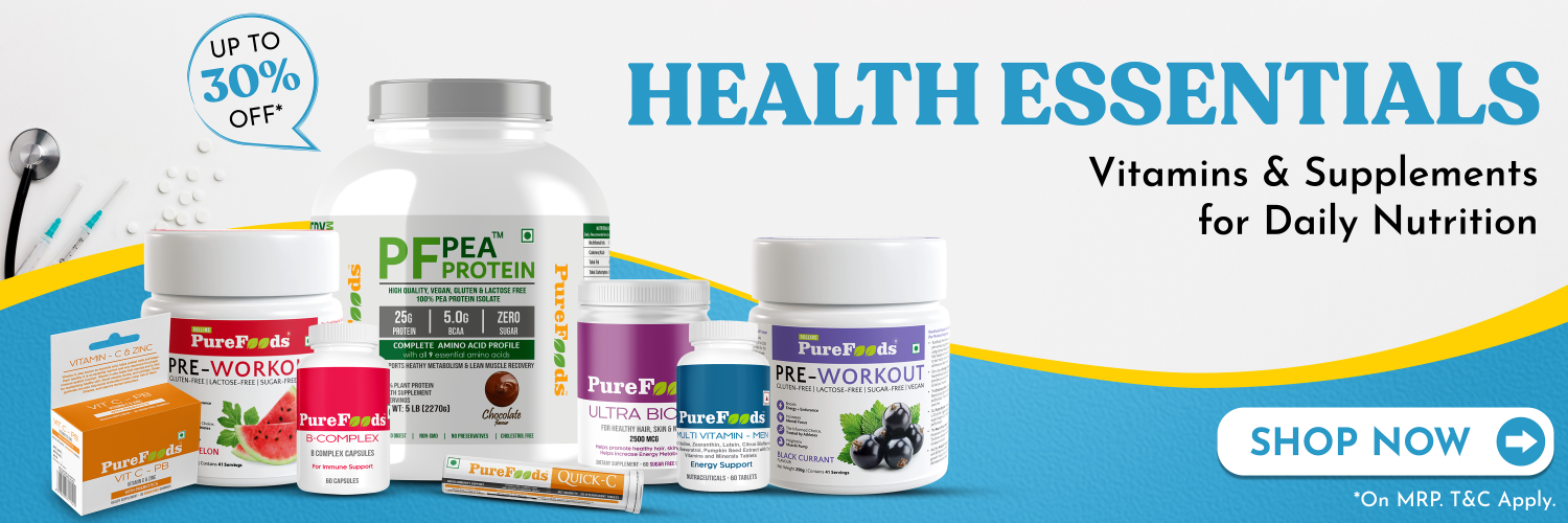 Buy Vitamins and Supplements Online in India with PureFoods